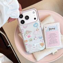 Kavenfort Transparent Cartoon Elephant Phone Case, Compatible With 18 Pro Max, Cute Planner Style, Compatible With IPhone 16, Soft Protective Shell, Compatible With 15, Anti-Drop, Compatible With 17, Cute, Girly Style, Creative, Cartoon Style, Cute, Fresh, Niche - Clear - View 7