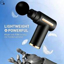 ZM Health Mini Portable Massage Gun (1 Paket) Dengan LED, Alat Pijat Fascia 6 Tingkat yang Dapat Diatur, Alat Pijat Otot Tubuh dan Punggung Genggam, Alat Pijat Fascia Tahan Lama dengan Getaran. - MultiWarna - View 2