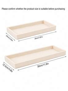 1/2 Pieces Vanity & Bathroom Tray – Silicone Countertop Organizer Tray; Waterproof Tray For Toilet Tanks, Perfume, Soap, Keys, And Bath Accessories; Non-Slip Tray For Kitchen And Bathroom Use - View 10