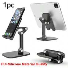 Adjustable Folding Desktop Phone Stand, Suitable For Taller Phone Models. Compatible With Smartphones And Tablets With Heights Between 11.94 Cm And 33.02 Cm. Available In Black, White, And Green. Ideal As A Birthday Gift, Home Gift, Or Gift For Friends. Strong Weight-Bearing Capacity, Perfect For Holding Phones. - New Arrival - View 13