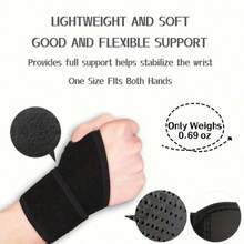 1 Piece Set - Sports Compression Wrist Protection, Fitness Badminton Anti Sprain Wrapped Wrist Protection, Breathable And Adjustable Strap, Hand Palm Auxiliary Belt - View 4