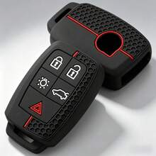 New Silicone Cover For Car Remote Key Fob, Compatible With For Volvo Models Like XC90, C70, S60, D5, V50, S40, And C30, Featuring 5 Buttons - black - View 7
