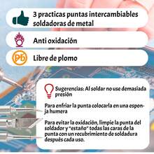Juego De 3 Puntas Para Cautín Baku BK-9033 Para Soldadura De Precision Anti-estatica Alta conductividad térmica, calentamiento rápido y gran durabilidad - A - Ver 4