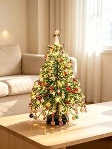 DIY Beaded Christmas Tree Set, Holiday Creative Handmade Glowing Atmosphere Christmas Tree Decoration Set - Multicolor - View 2