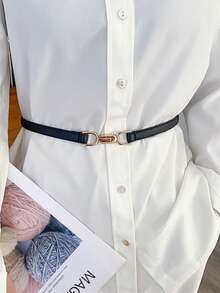 4pcs Women's Adjustable Minimalist Western Style Belts, Suitable For Daily Wear, Summer, Autumn School, Halloween And Other Occasions - Multicolor - View 6