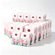 6/12/24/60/120pcs (6pcs=1pack) New Portable Handkerchief Paper Bag Facial Tissues Portable Mini Pocket Napkins Students Travel With Tissues - Multicolor - View 9