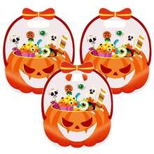 Halloween Shaped Hand‑Held Gift Bag, Teen Party Supply, Transparent Stand‑Up Trick Or Treat Storage Gift Bag - Multicolor - View 4