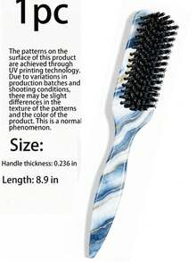 4/1 Hair Comb Set/Beard Brush Plastic Hair Brush Styling Comb Unscented Cleaning Brush Smooth Back Comb With Wide Pointed Tail Back Comb And Detangling Comb Smooth Frizz And Flyaways Create Voluminous Style Ponytail Easy Parting Suitable For Men And Women Recommended As Christmas Gift - Multicolor - View 8