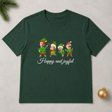 Custom Christmas Family Face Transfer Decal, Personalized 2-5 Photo Elf Design, Festive Holiday Shirt Decor, Customized Family Photo Sticker, Customizable Text Clothing Decal, Christmas Party Outfit Decor, Holiday Gift 2026, Christmas Gift - Style a - View 7