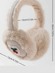 1pc Children's Autumn/Winter Thermal Lined Thick Ear Muffs, Warm And Cold-Proof Ear Covers - Multicolor - View 4