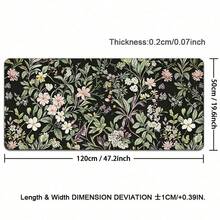 Green Leaves And Pink Flowers Mouse Pad Gamer XL Large Mousepad XXL Mechanical Keyboard Pad Natural Rubber Non-Slip Soft Table Mat - View 13