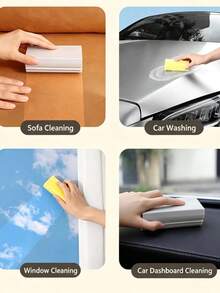 1/2/4/5pcs Multi-Purpose Wet Sponge Duster, Reusable Cleaning Sponge, Suitable For Kitchen, Car, Window, Sofa - A - View 8
