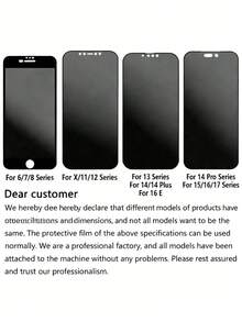 CASECOPS 4Pcs Ceramic Matte Privacy Screen Protector, Compatible With IPhone , Soft Matte Texture With A Silky Smooth Touch, Non Glass. Full Coverage, Scratch-Fingerprint, Anti-Drop, Anti-Glare, Compatible With Iphone 18 Pro Max/18 Pro/17 Pro Max/17 Pro/17/16 Pro Max/15 Pro Max/14/13/12/11 Series And Other Models, Compatible Phone Cases - 4pcs - View 11