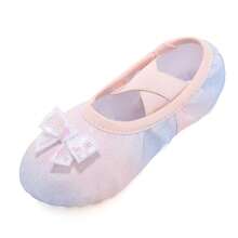 Girls' PU Ballet Shoes, Soft Bottom Flat Shoes, Pink Ballet Slippers - Royal Blue - View 6