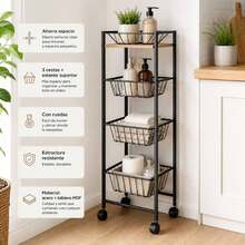 Storage Carts - Black - View 1