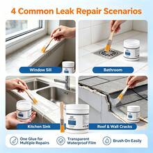 BOZEBI Invisible Waterproof Glue, 1pc, 10.6oz, Transparent Waterproof Sealant, Super Strong Adhesive Sealant, Invisible Waterproof Anti-Leakage Agent - 300g - View 11