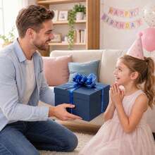 Shoze Creative DIY Explosion‑Style Keepsake Box, Decorative Memory Album As Heartfelt Present For Various Special Festive Celebration Occasions - Blue - View 6