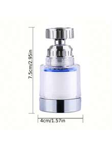 Kitchen Faucet Tap Water Purifier Filter, 1 Set/10‑Pack, 1 Short Swivel Boost Anti‑Splash Head, 3 Spare Thread Gaskets, 6 Replacement Filter Cartridges - View 7
