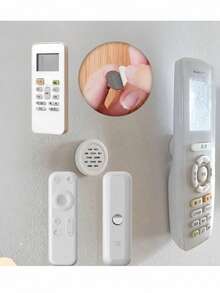 6/12 buah Dudukan Dinding Magnetik untuk Remote Kontrol TV dan AC, Stiker Magnet Kuat Tanpa Pengeboran dan Bebas Kerusakan, Tempat Penyimpanan Dinding Rumah, Aksesori Peralatan Rumah Tangga Besar - View 2