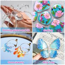 1:1 Epoxy Resin Kit Crystal Clear Hard Bubble-Free Non-Yellowing Fast Drying Suitable For Jewelry Casting Art Coating DIY Molds Table Projects - B - View 10