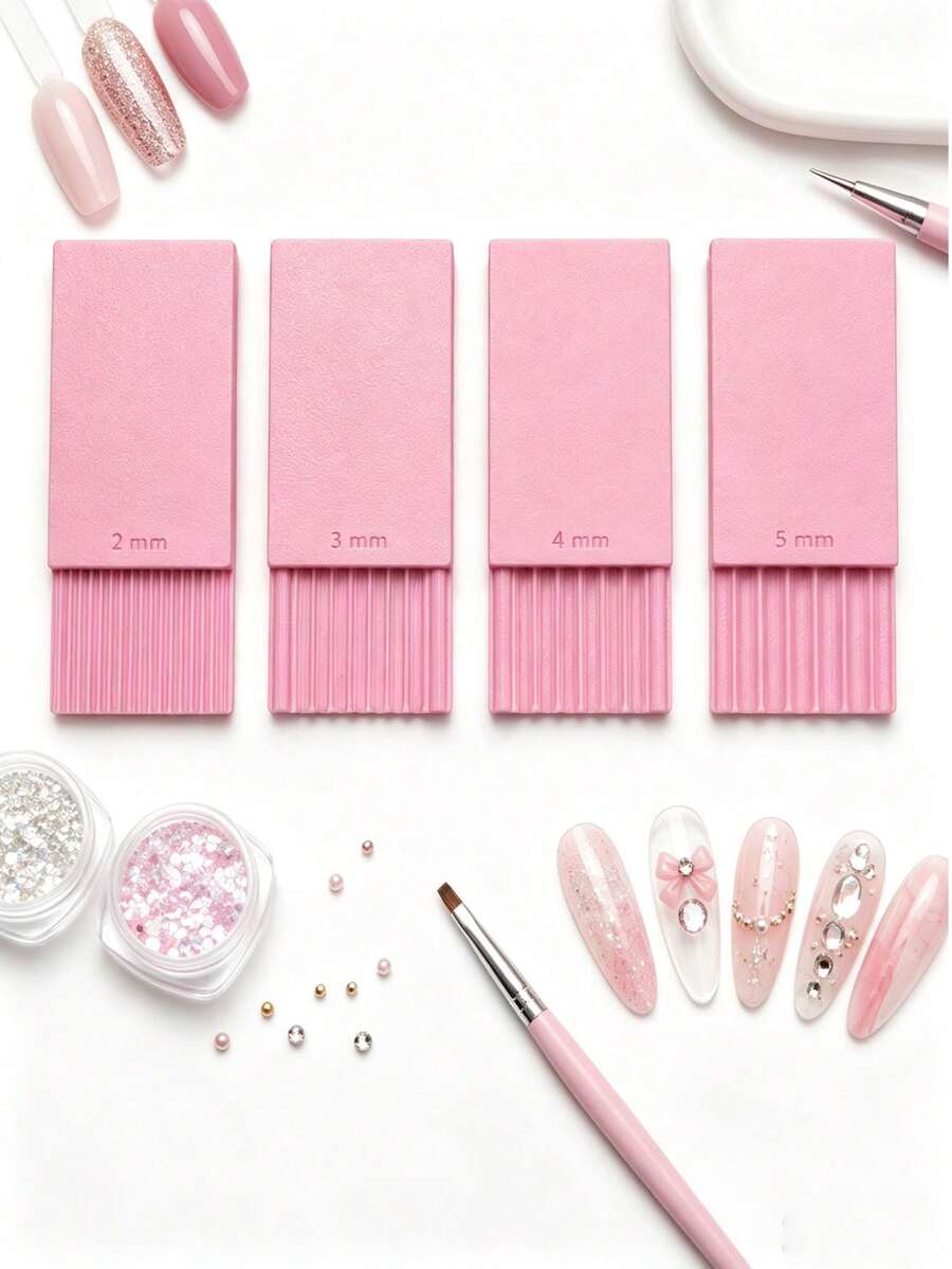 Gel Clay Ball Roller Tool, 2mm 3mm 4mm 5mm Semi-Soft Clay Shaping Tool, Soft Clay Ball Forming Tool, Nail Art Bead Gel Flower Shaping Tool, Earring Jewelry Handmade Auxiliary Tool - Multicolor - View 1