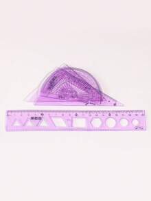 4-Piece Drawing Ruler Set, Creative Bendable Rulers, Handy Tools For Measuring Everyday Items, Must-Have Stationery For Studying, A Gift For Friends DIY School Supplies - Sets - View 12