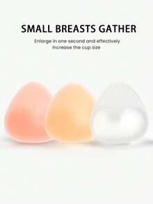 1 Pair Invisible Silicone Nipple Covers (Includes 30 Round Nipple Stickers), Smooth Edges Without Bulge, Suitable For Wearing With Thin Clothing - Multicolor - View 5