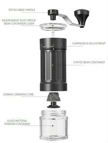 Brutelle Portable Manual Coffee Grinder, Quick Grinding, Adjustable Grind Size, Suitable For Cafes, Coffee Corners And Home - Hand Crank - View 10