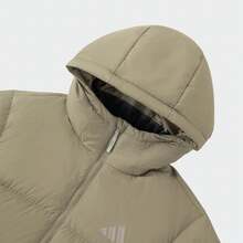 Adidas Autumn/Winter Men's Sports Casual Hooded Down Down Jacket JV6188 - Army Green - View 2