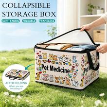 Multi-Size Options, Fun Cartoon Print Foldable Storage Box With Zipper Handle, Upgraded Fabric Large Capacity Storage Bin, Suitable For Wardrobe, Dorm, Underbed Storage, Organizing Clothes, Bedding, Toys, Miscellaneous Items, Home Moving Organization Storage Box - Multi-color - View 3