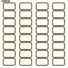 32pcs 25mm/32mm Alloy Square Buckle Rings, Suitable For Bag Strap Connectors, DIY Keychain Crafts, Wallet Making Accessories, Dog Leash, Backpack Hardware Accessories, Belt Buckle Rings (4 Colors Available) - Square Buckle - View 13