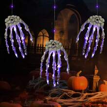 1PC Purple Light Big Ghost Claw String Lights, Suitable For Halloween Decoration, Holiday Lighting, Party, Room, Haunted House, Bar Decoration, Patio [Battery Box] - Demon Claw - View 4