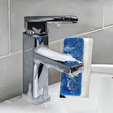 1PC Creative Double-Sided Household Glass Scraper Tile Wall Bathroom Cleaning Brush Window Wiper Scraper Mirror Cleaner - Blue and White - View 6