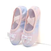 Girls' PU Ballet Shoes, Soft Bottom Flat Shoes, Pink Ballet Slippers - Royal Blue - View 9