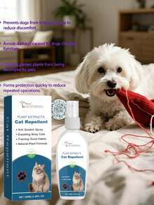 Indoor Cat Repellent Spray, Pet Deterrent To Prevent Cats From Getting On Bed, Cat Scratch Prevention, Gentle Formula For Furniture Protection, Cat Behavior Guidance And Correction Protective Spray - 100ml - View 3