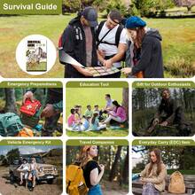 Mini Pocket Survival Guide & EDC Survival Kit – Suitable For Wilderness Emergencies, First Aid, Disasters, And Rural Or Urban Preparedness. - Green - View 8