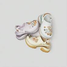 Crocs Women's Beach Dolphin Thick Sole Air Cushion Sandals - Grape Ice - View 4