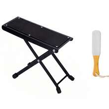 Adjustable Foot Care Stool - Heavy Duty Foldable Metal Foot Care Rack With Non-Slip Rubber Pads, Suitable For Salon Home Foot Massage And DIY Toe Nail Care, Ideal For Manicurists, Beauticians, Nail Technicians, Guitarists - Multicolor - View 12