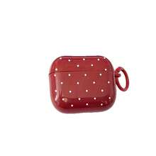 1PC Red Polka Dot Wireless Bluetooth Protective Case Compatible With AirPods 4/ 3/Apple Pro Earphones Case 1st/2nd Gen/ 2nd Gen/ Pro 4th Gen - Multicolor - View 5