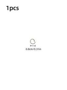 10/20/40/100 buah Gantungan Kunci Pegas Berbentuk Bintang (5/10/20 buah Gantungan Kunci Bintang dan 5/10/20 buah Cincin Terbuka 8mm) Gantungan Kunci Putar Logam dengan Konektor yang Dapat Dilepas - Gantungan Kunci dan Cincin Bintang - View 18