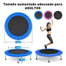 Trampolín brincolin para ejercicio aeróbico fitness color negro - Azul - Ver 3