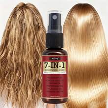 Jeffany Semprotan Perawatan Rambut Tanpa Bilas untuk Menghaluskan Rambut Kusut Seketika - Semprotan Penghalus Keratin 7-in-1, 30ml. Perawatan Multifungsi dengan Tekstur Ringan yang Meredakan Rambut Kusut, Kering, Kusut, dan Patah dalam Sekali Pakai. Cocok untuk Rambut Kering, Berminyak, dan Semua Jenis Rambut - Travel Size - View 1