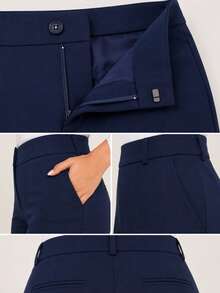Women Pants - Navy Blue - View 4
