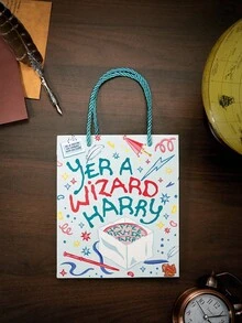 HARRY POTTER X Joivida 1pc Paper Gift Bag With Handles With Magical Pattern, Paper Material, Reusable, Sturdy Paper Material, Candy And Treat Bags, For Holiday Celebrations, Versatile Any, - 3 - View 9