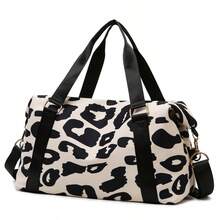 Large Capacity Cow Print Travel Bag, Lightweight Overnight Travel Luggage Bag, Carry-On Gym Bag, Suitable For Short Business Trips And Weekend Getaways - Multicolor - View 11