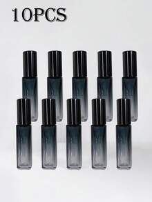 10件/6件/3件/5件 便攜式 5ml 10ml 灰色漸層藍厚玻璃噴霧瓶 旅行可重複填充空香水瓶，迷你香水，旅行瓶套裝 - 彩色 - 查看 15