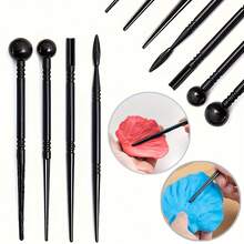 42pcs Clay Sculpture Tool Set, Pottery Plastic Carving Knives And Ball Stylus Dotting Tools, DIY Handmade Clay Modeling Tool Kit, Suitable For Art Handmade Clay Pottery Sculpture Beginners - 42-piece Clay Tool Set - View 6
