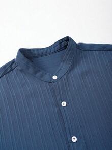 Men Shirt Co-Ords - Blue - View 5