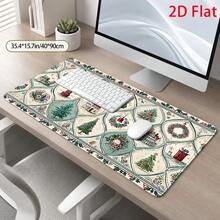 Large Christmas Village Mouse Pad – Compatible With PCs And Laptops – Vintage-Style Holiday Desk Mat – Stain-Resistant & Easy To Clean – Suitable For Home Offices, Gamers, And Professionals – Ideal Gift – 2D Flat Design - Mouse Pad - View 2