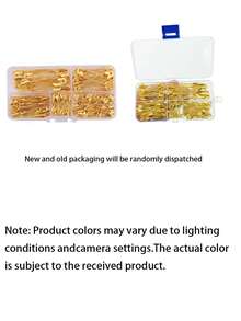 10/150pcs Multi-Size Metal Safety Pins, 5 Sizes (Including 19mm, 27mm). Durable And Easy To Use. Suitable For Clothing Repair, Crafts, Document Organization, Decoration, Brooches, Badges And Keychains. Perfect For Daily Use, Valentine's Day And Weddings - Multi-color - View 6